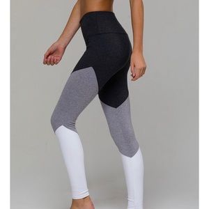 Brand New Onzie Tri-Color Leggings